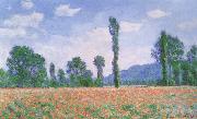 Claude Monet Poppy Field at Giverny oil painting reproduction